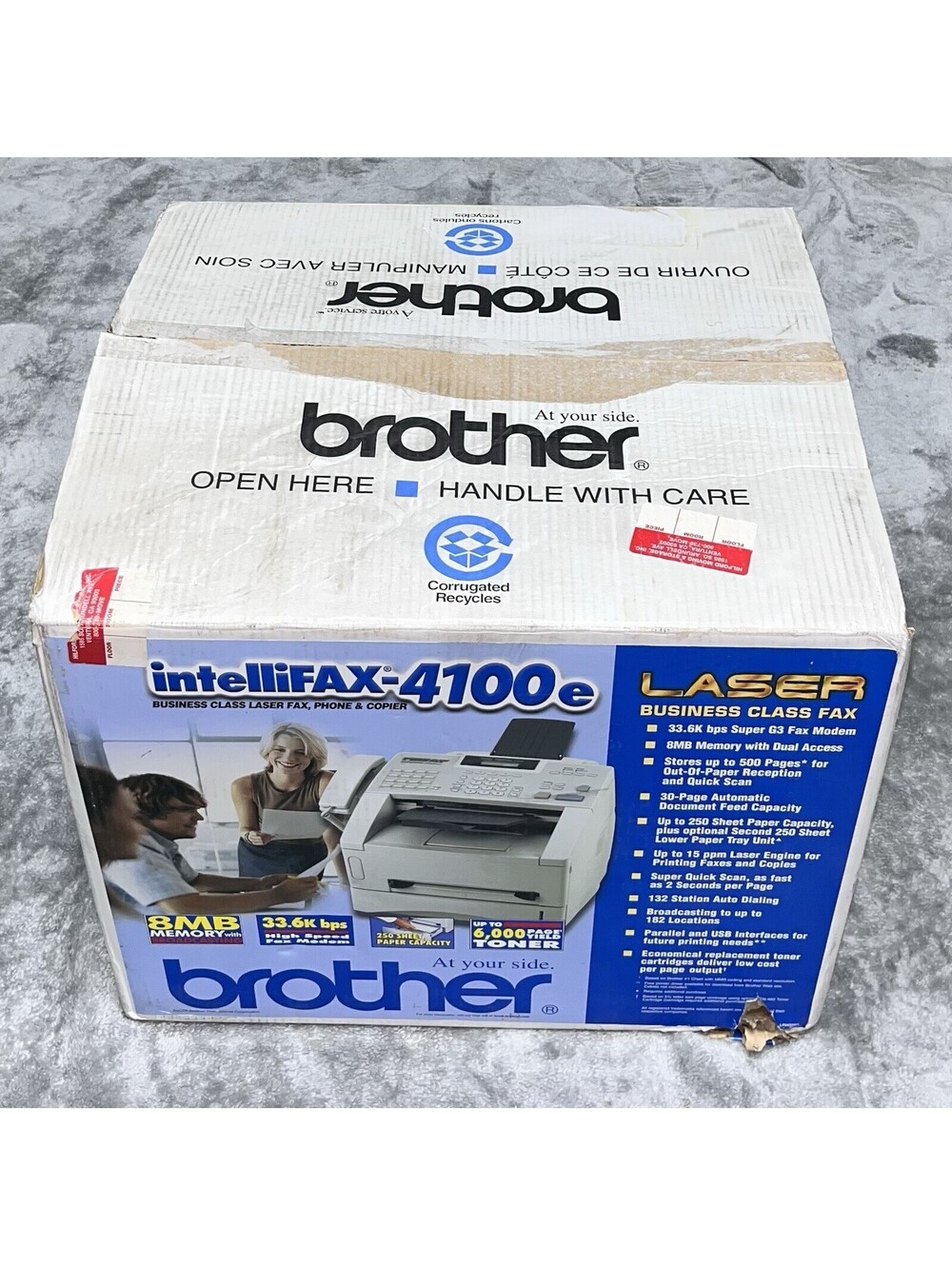 Brother IntelliFAX 4100e Business Class Laser Fax Machine  OPEN BOX